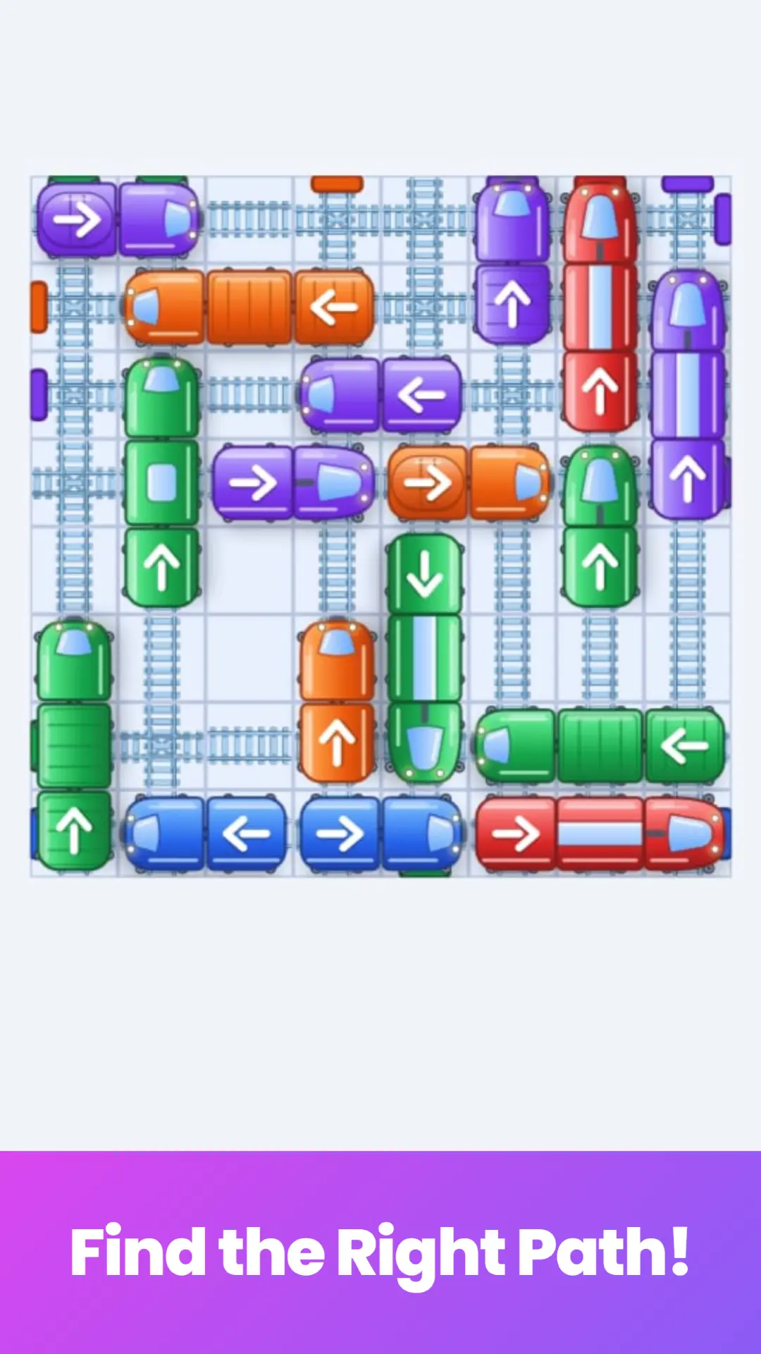Rail Out Pathfinding Puzzle